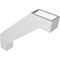 Ekena Millwork 3-in. W x 16-in. D x 16-in. H Burlington Architectural Grade PVC Knee Brace BRCP03X16X16BUR - alternate 4